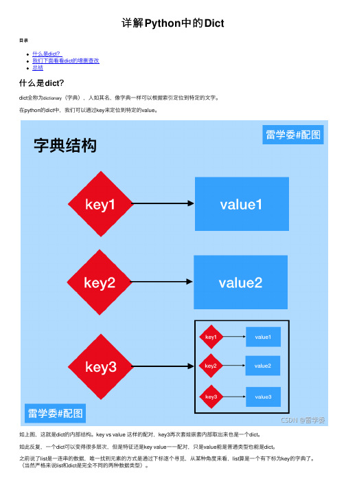 详解Python中的Dict