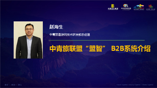 中青旅联盟B2B系统介绍