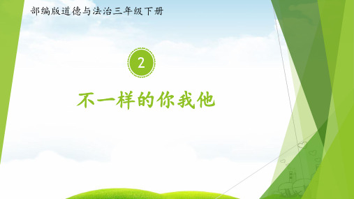 《不一样的你我他》精品课件1