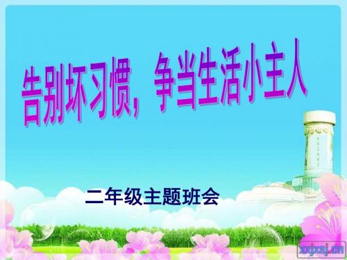 二年级主题班会课件2