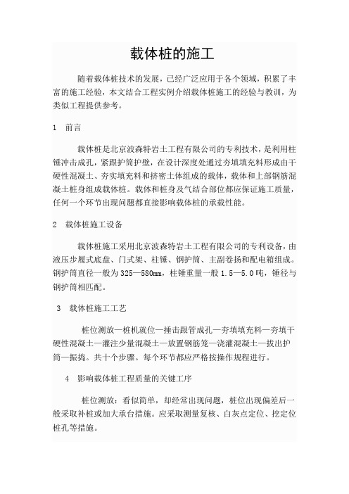 载体桩