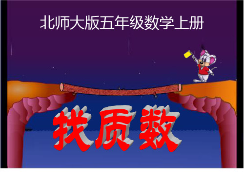 北师大版数学五年级上册找质数