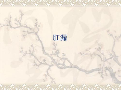 肛瘘