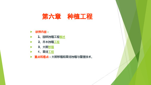 第六章风景园林工程ppt课件