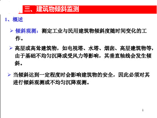 倾斜监测ppt课件