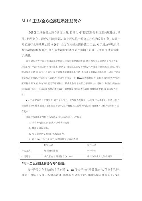 MJS工法桩简介