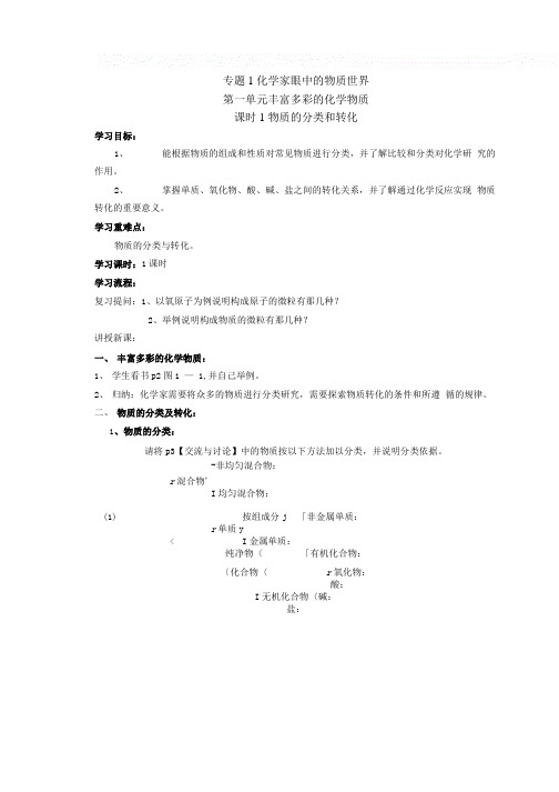 物质的分类与转化学案.doc