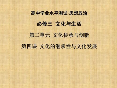 高三政治考点归纳复习课件3