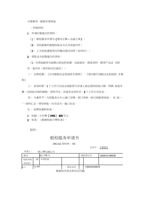 船舶年度检验