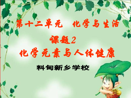 化学元素与人体健康PPT课件25(3份打包) 人教版