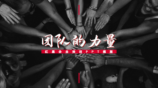 红黑企业培训PPT模版