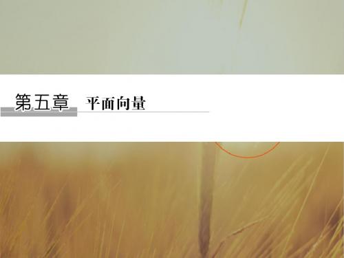 2018北师大版文科数学高考总复习课件：5-1平面向量的