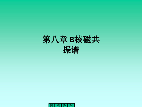 第八章 B核磁共振谱ppt课件