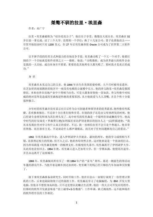 《人物》之拉里-埃里森