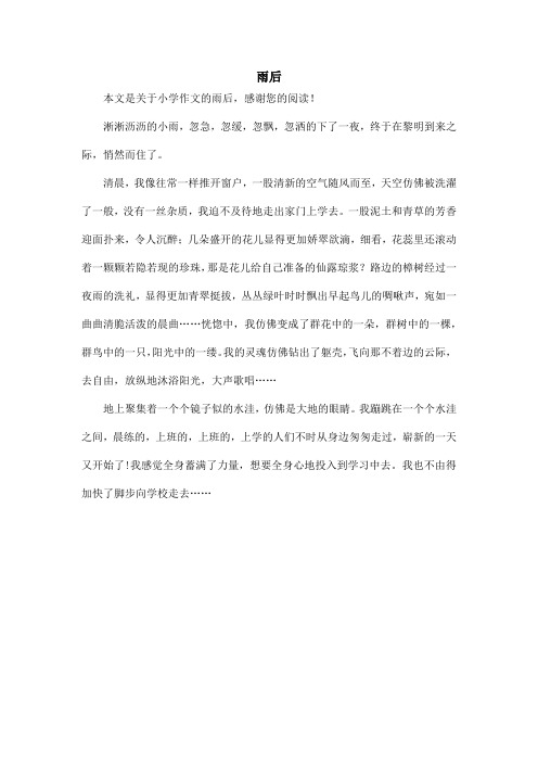 雨后_小学作文_5