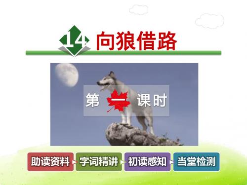 向狼借路PPT课件最新5上教科版