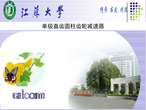 单级直齿圆柱齿轮减速器PPT