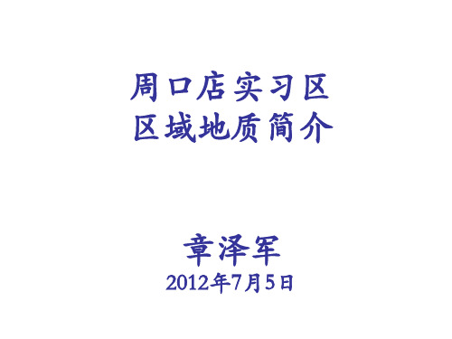 实习区地质简介