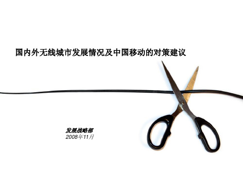 无线城市发展情况及中国移动的对策建议(PPT 38页)