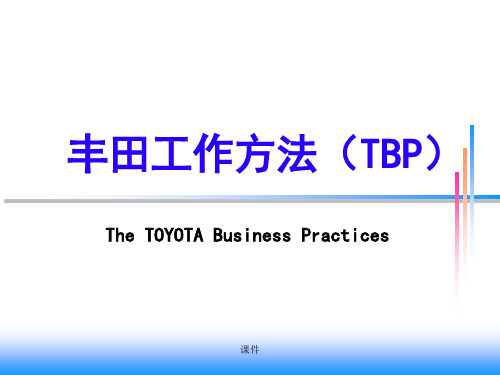 完整版丰田工作方法(TBP).pptx