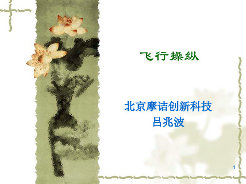各种飞机的操纵原理PPT课件