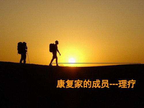 康复理疗 PPT 