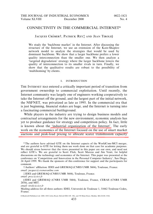 2000-Connectivity in the Commercial Internet