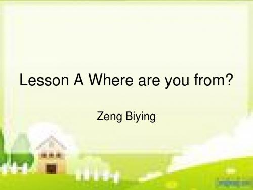 教科版五上《LessonWhere Are You from》ppt课件