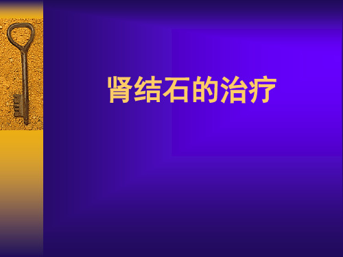 肾结石的诊疗常规课件