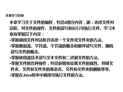 电子教案 《Java程序设计实例教程》-毕广吉
