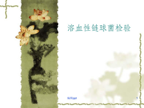溶血性链球菌讲义