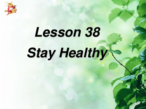 冀教版七年级英语下册Lesson38课件
