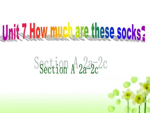 2012新版新目标七上Unit_7_How_much_are_these_socks_Section_A_2