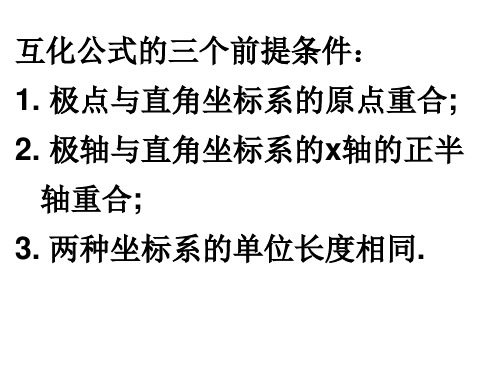 圆的极坐标方程