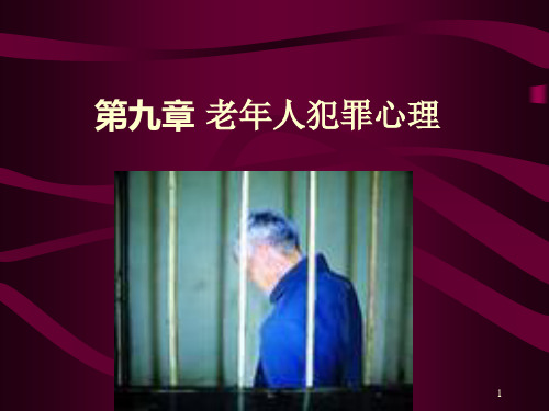 第9章 老年人犯罪心理