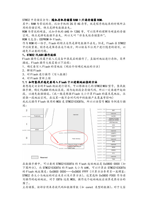 STM32片内FLASH特定地址写入数据不被擦除方法