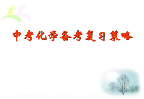 中考化学备考复习策略【最新实用精品】-PPT精选文档