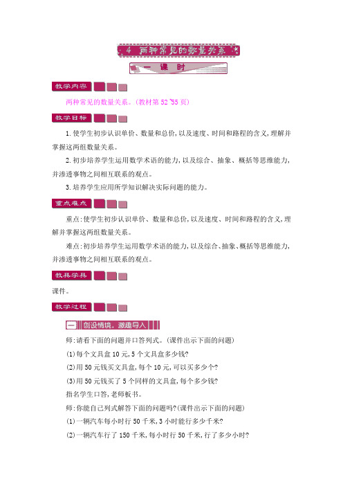 两种常见的数量关系