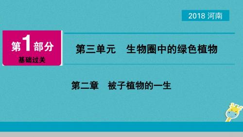 2018年中考生物总复习第1部分第3单元第2章被子植物的一生课件