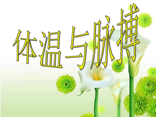 体温与脉搏ppt