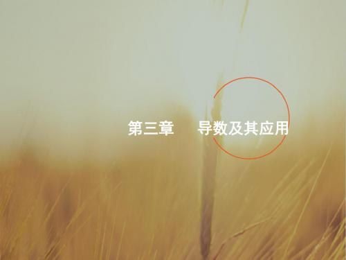 2018高考数学文人教B版一轮课件：3-1导数的概念及运算