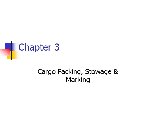 Chapter 3Packing 国际贸易 包装