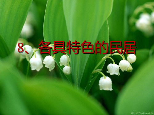 人教版六下《各具特色的民居》PPT课件