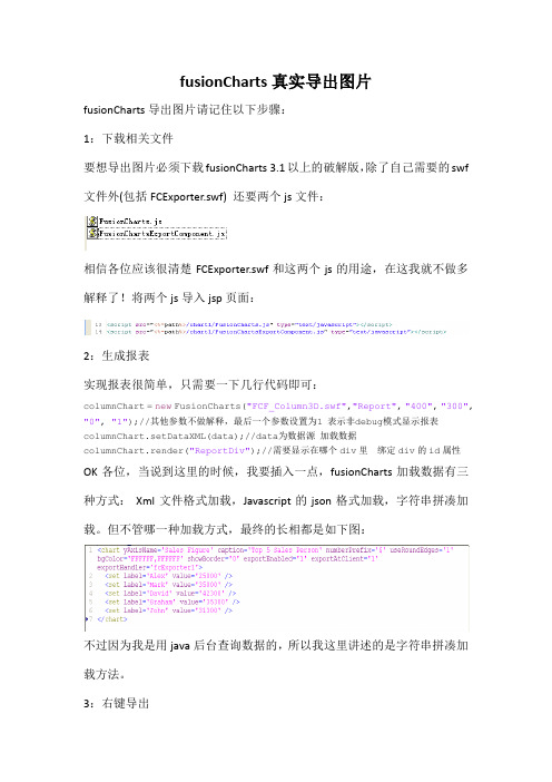 关于fusionCharts客户端导出图片具体步骤