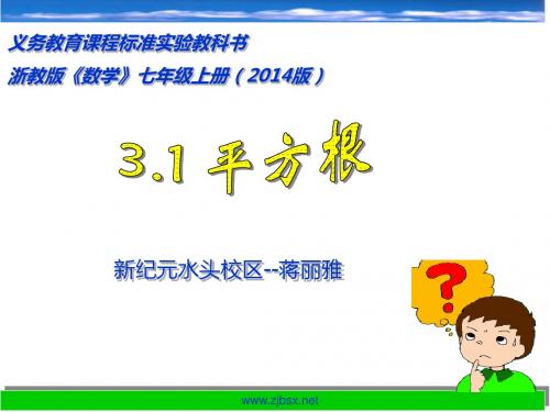浙教版七年级数学上册第三单元《实数》课件.
