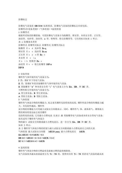 防爆等级介绍