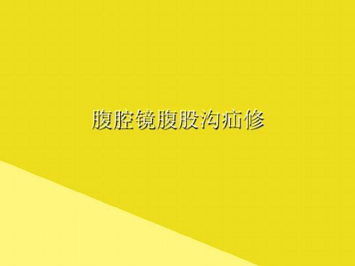 腹腔镜腹股沟疝修PPT资料(正式版)