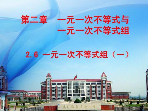 数学-新北师大(八下)2.6一元一次不等式组(一)