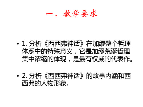 高二语文西西弗神话(PPT)4-4