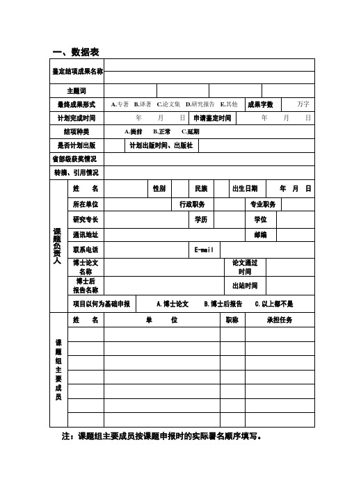 规划课题鉴定书